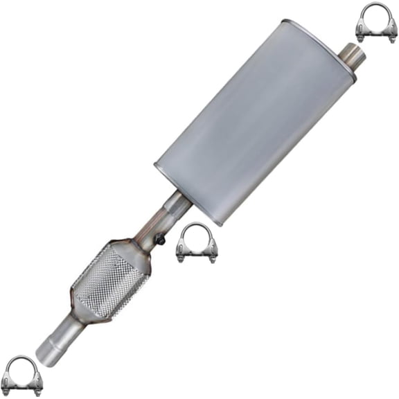 Northeastern Exhaust Stainless Steel Catalytic & Muffler Fits 1996–1999 Jeep Cherokee 2.5L & 1996–2000 Cherokee 4.0L SUV – Direct Fit with EPA-Approved