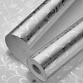 thumbnail image 1 of Papel pintado autoadhesivo de PVC para cocina, pegatina de aluminio resistente al aceite, pegatinas resistentes al calor para estufa y encimera, etiquetas de aluminio para cajones, 1 of 3