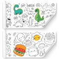 thumbnail image 1 of Rollo de papel de dibujo Keweis para niños con pegatinas de 3 m de largo, 1 of 6