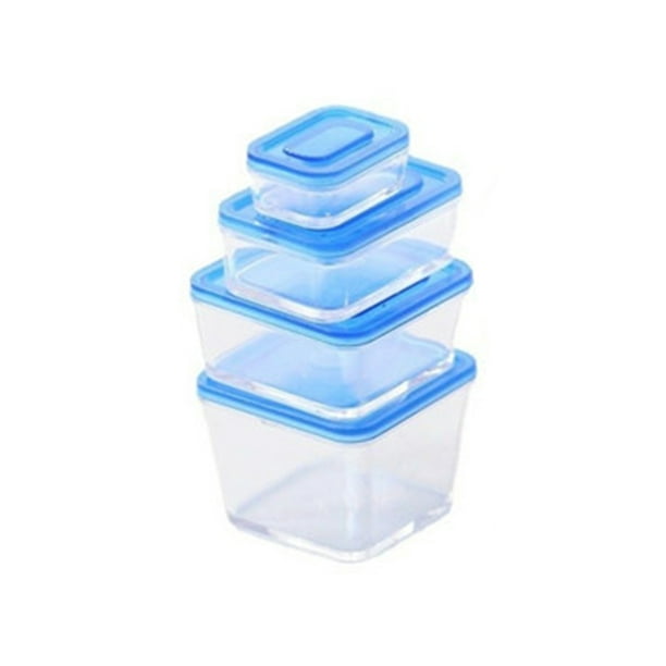 Trayknick 4 Pcs/Set Miniature Storage Box Transparent with Lid Small And  Three-dimensional Mini Exquisite Decorative Ornament Entertainment No Rough