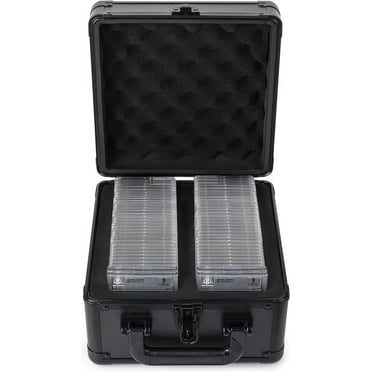 FunGuys Graded Card Storage Box, 2 Row, Holds 70 Slabs, Black