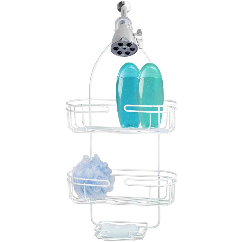 Home Basics SC41045 White Heavy Duty Shower Caddy