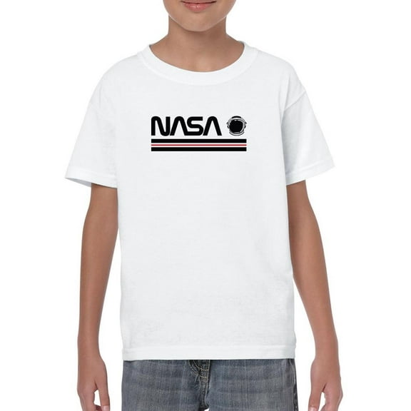 NASA Nasa Helmet Banner T-Shirt Juniors -NASA Designs,  x-Large