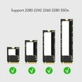 thumbnail image 4 of M.2 To Type C NVMe SSD Enclosure Adapter, 4TB Capacity Aluminum Alloy 20Gbps Plug and Play Portable M.2 To Type C NVMe SSD Enclosure  for 2280 for 2242, 4 of 7