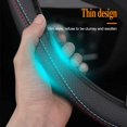 thumbnail image 2 of Funda para volante de coche Carodi piel de napa 38 cm color negro, 2 of 6