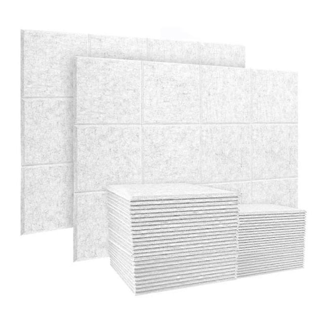 Paquete de 20 Paneles Acústicos de Amortiguación de Sonido Gris Plateado Yashi