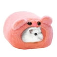 thumbnail image 3 of Hamster Cave Winter Warm Cute Bear Design Hamster Bed Small Animal Cage Bed, 3 of 6