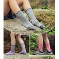 thumbnail image 2 of Calcetines de senderismo LINEMIN para niños de lana merino para invierno, 3 pares de 4 a 7 años, 2 of 6