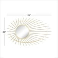 thumbnail image 3 of CosmoLiving by Cosmopolitan 22" x 34" Gold Handmade Starburst Wall Mirror, 3 of 9