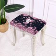 thumbnail image 6 of FOR U DESIGNS Axolotl Cherry Blossom Pattern Stool Covers Rectangle Wear-Resistan Counter Bar Stools Cover Elastic Vanity Bench Cover Height Bar Stools Slipcovers, Pack of 2, 6 of 9