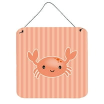 Carolines Treasures BB7121DS66 Crab Wall or Door Hanging Prints 6HX6W multicolor