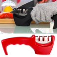 thumbnail image 2 of Kitchen MYVIT 3 Stage Kitchen Tool Sharpener Home Use Portable Sharpening Stone Kitchenware Grinder, 2 of 9