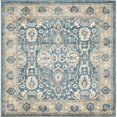 thumbnail image 1 of Unique Loom 3138369 4 x 4 ft. Gaisberg Salzburg Square Rug, Blue, 1 of 1