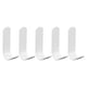 thumbnail image 5 of Gancho de aluminio espacial, ganchos de pared sin perforaciones para perchero, almacenamiento de baño, colgante de pared, color blanco, 5 of 8