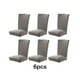 thumbnail image 5 of Injueey 6 pack/lote fundas para sillas adicionales hechas con poliéster para una sensación suave y cómoda de alta elasticidad Decoración del hogar Gris plateado, 5 of 6
