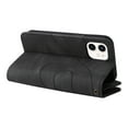thumbnail image 6 of Multifunctional Case for iPhone 11,[RFID Blocking] 9 Credit Cards Holder with Wrist Strap, Premium PU Leather Zipper Wallet Purse Magnetic Flip Phone Cover For iPhone 11, Black, 6 of 12