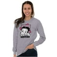 thumbnail image 3 of Betty Boop Pudgy Besties Dog Lover Women's Long Sleeve T Shirt Brisco Brands S, 3 of 6