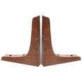 thumbnail image 1 of TABLZONE 2Pcs Classic Brown Wood Shelf Bracket Heavy Duty Support for Kitchen, 1 of 7