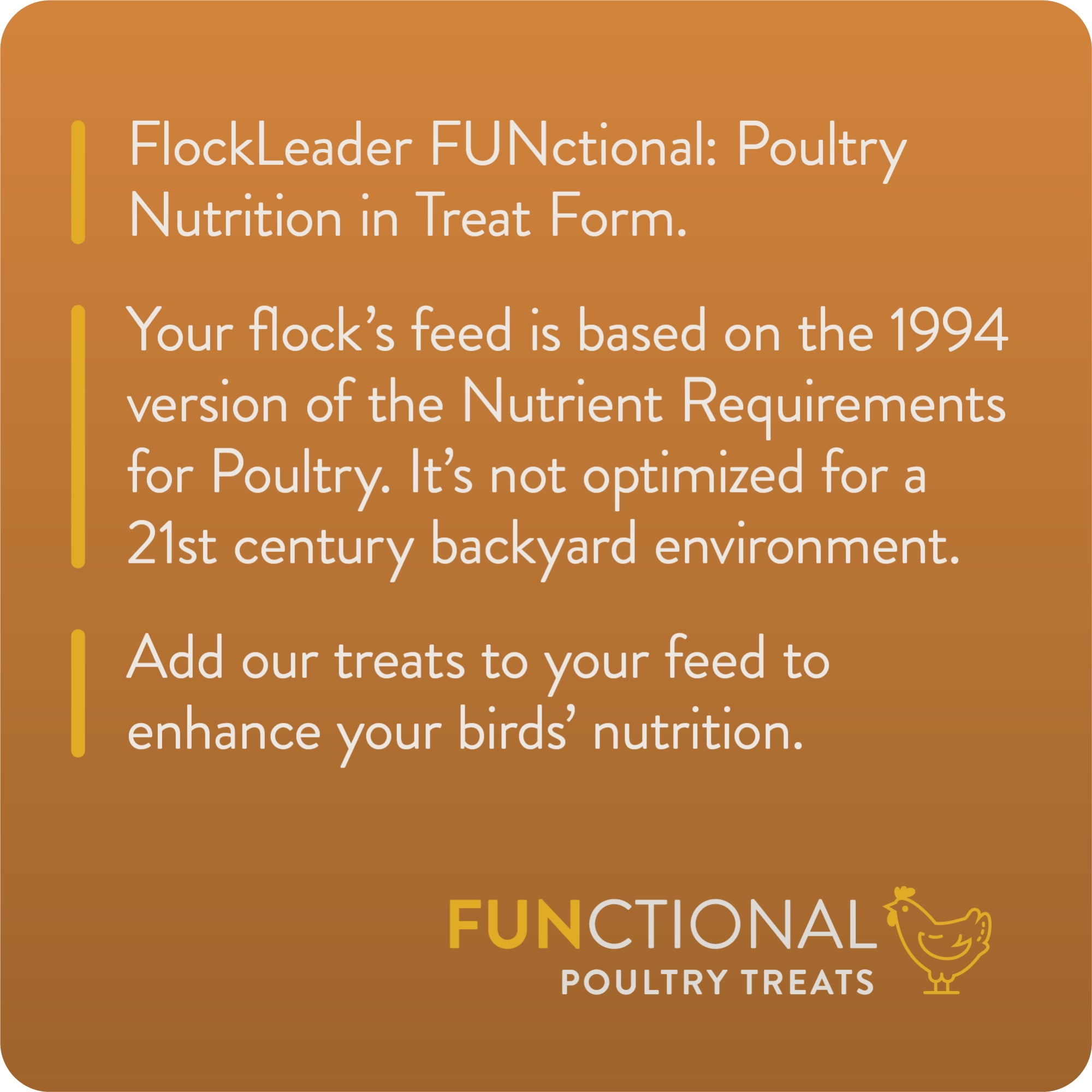 FlockLeader Poultry Treats with a Purpose Enhance for Chickens, 1.5 lb
