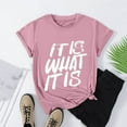 thumbnail image 5 of Fesfesfes Tops for Women's Spring And Summer Casual Daily Round Neck Short Sleeve Print Graphic T-Shirt Short Sleeve Round Neck Top/Shirt T Shirt 2XL(US:12), 5 of 8
