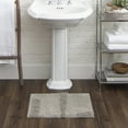 thumbnail image 2 of Mohawk Home Plush Cotton Fade/Stain Resistant Non-slip Machine Washable Bath Mat, Silver, 2' 3" x 3' 9", 2 of 8