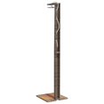 thumbnail image 5 of vidaXL Outdoor Shower Grey 50x55x224 cm Poly Rattan and Acacia Wood, 5 of 5