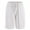 White, variant on IDOPIP Mens Casual Linen Shorts Elastic Waist Drawstring Summer Beach Vacation Shorts with Pockets