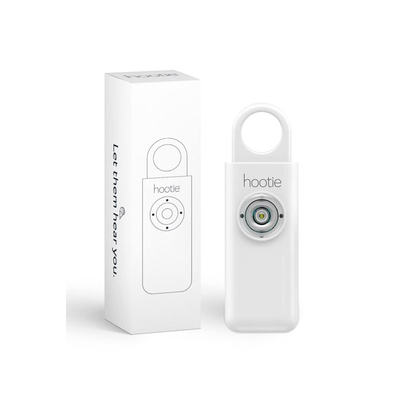 Sudadera con alarma de seguridad personal para mujeres, hombres y niños, color blanco