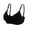 Black, variant on Loopsun Plus Size Bras for Women, Womens Embroidered Glossy Comfortable Breathable Bra Underwear No Rims Black M