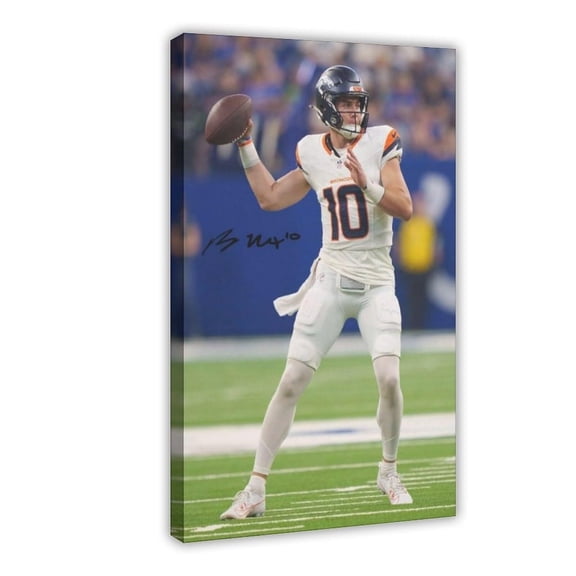 American Football Bo Nix Posters Sports Star92 Canvas Poster