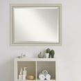 thumbnail image 3 of Amanti Art Beveled Wood Bathroom Wall Mirror - Romano Silver Narrow Frame - Outer Size: 32 x 26 in, 3 of 5