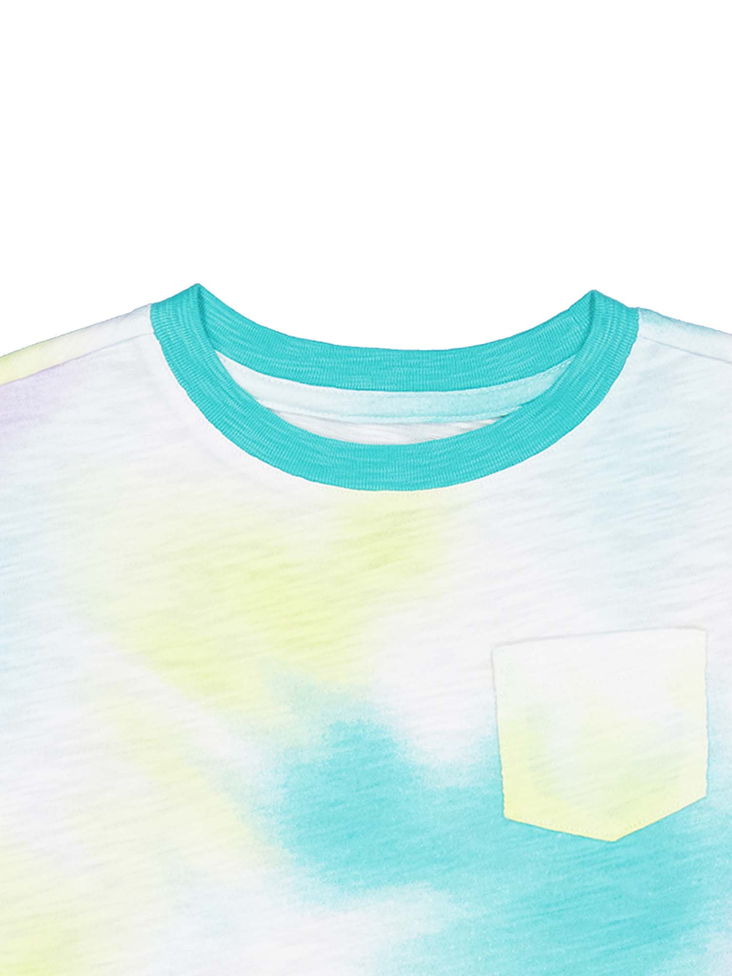 Wonder Nation Short Sleeve Boxy Pocket Tee, Size 4-18 & Plus