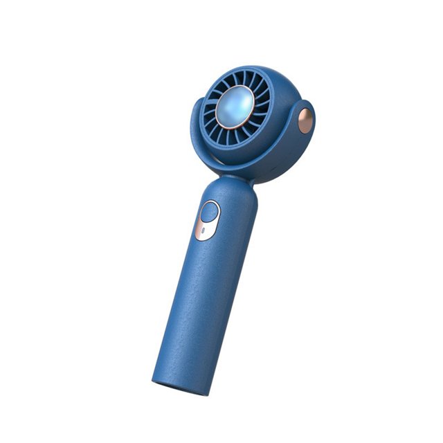Yuarrent Ventilador de mano de verano con vientos de cuerda colgantes, ventiladores portátiles de refrigeración por aire de bajo ruido para el hogar, Electrodomésticos Azul Yuarrent HA065018-03B