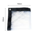 thumbnail image 5 of Walbest Clear Tarp, 200x100cm Waterproof Clear Tarp with Grommets Clear Greenhouse Tarp Dustproof Rainproof Tarpaulin Sheet Ground Sheet Cover PE for Patio Furniture Cars, 5 of 7