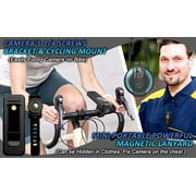 【Upgraded】4K Body Camera with Audio & Video Recording - 64G Body Cam Mini Police Wearable Worn Bodycam - Portable Small Personal Camcorder - Sport Bike Outdoor Video Recorder (with Magnetic Lanyard)