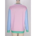 thumbnail image 4 of tarylea Plus Size Tops for Women Long Sleeve Crew Neck Striped Pullover Color Blocked Cinch Cuff Blouse Casual Loose Fall Tops, 4 of 6