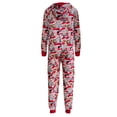 thumbnail image 5 of SELONE Womens Pajama Set Lingerie for Women One Piece Romper Casual Fashion Hooded Pajamas Print Christmas Homewear Nightgowns Pj Set Camisole for Valentines Day Anniversary Wedding Honeymoon Red XXL, 5 of 5