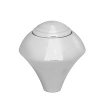 Lokar SK-6928 LOCSK-6928 KNOB; WITH PLAIN PUSH BUTTON FOR LOKAR SHIFTER;2IN. DECO STYLE; POLISHED FINISH