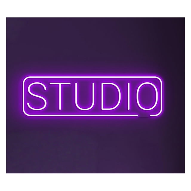 Letrero De Neón Para Estudio, Luz LED, Decoración Para Espacios Trabajo, Bar, Cafetería, Dormitorio, Salón Belleza, Hogar, Escaparate 45cm