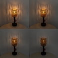 thumbnail image 4 of FSLiving Rechargeable Battery Operated LED Fireplace Lamps by Remote RV Industrial Table Lamp,Steampunk Retro Natural Twine Braiding Dimmable Edison Pipe Rustic Desk Lamp Hallway 2 Lights, 4 of 8