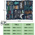 thumbnail image 5 of Gaming Gifts for Men/Boys - Video Game Lover Gifts - Gamer Gifts - Game Room Decor - Gifts for Gamers - Video Games Lovers Throws Blanket - Gamer Blanket 40'''' x 50'''', 5 of 6