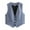 Blue, variant on Women's Cropped Suit Vest Dressy V Neck Button Down Jacket Womens Jacket Beige L
