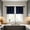 Dark Blue-DB-clearacne, variant on Amketima Two Sided Non Glossy Small Curtains for Pole 2 Panels 16x34 in, Waterproof Sunshade Half Curtain for Door Kitchen Sink Cabinet, Black White Gray