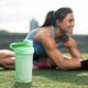 thumbnail image 1 of 500ml Protein Shaker Bottle with Mixer Ball, Leak-Proof Flip Lid, Portable Sports Cup for Gym Fitness and Protein Drinks, 1 of 6