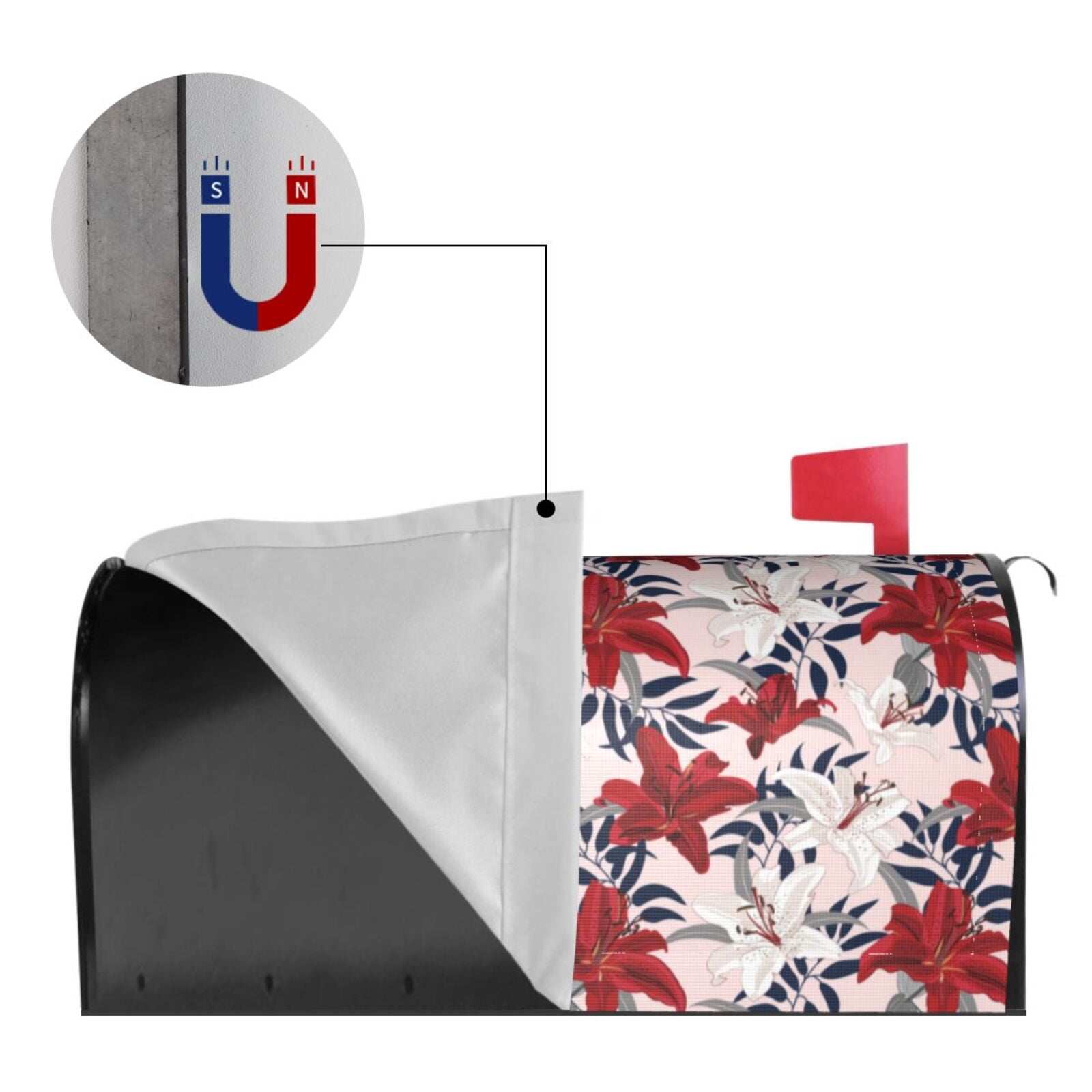 Kdxio Magnetic Mailbox Cover 21x18 in Mailbox Cover Outdoor Decoration Holiday Mailbox Covers for Home Garden Yard-21x18 in