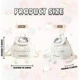 thumbnail image 2 of Hello Kitty Furry Backpack Plush Dayback Cartoon Plush Travel Backpack Anime Cute Mini Backpack for Travel Daypack White, 2 of 8
