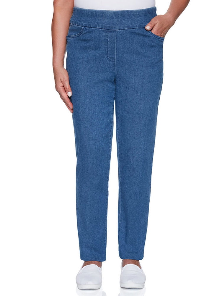 alfred dunner jeans with elastic waist
