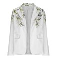 thumbnail image 4 of WXLWZYWL Winter Coats for Women Plus Size Clearance Women'S Casual Blazer Open Front Lapel Long Sleeve Flower Print Pocket Suit Work Office Jackets Blazer, 4 of 5
