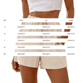 thumbnail image 3 of Only Moment Women's Summer Sweat Shorts Polyester Dressy Casual Elastic High Waisted,Comfy Lightweight Airy,Summer Shorts for Beach,Travel & Vacation Linen Shorts Pink,S, 3 of 8