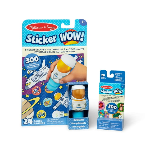Pegatina ¡Guau! ™ Paquete de astronautas Melissa y Doug con 500 pegatinas